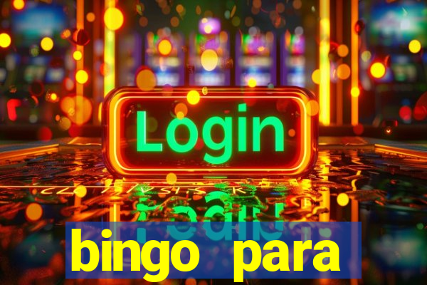 bingo para despedida de solteira para imprimir